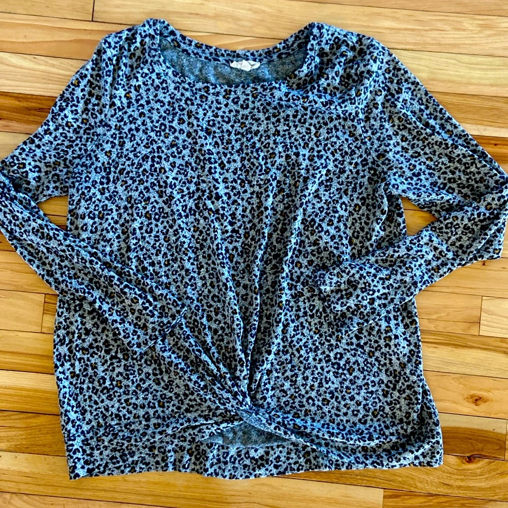 June and Delaney Animal Print Top large